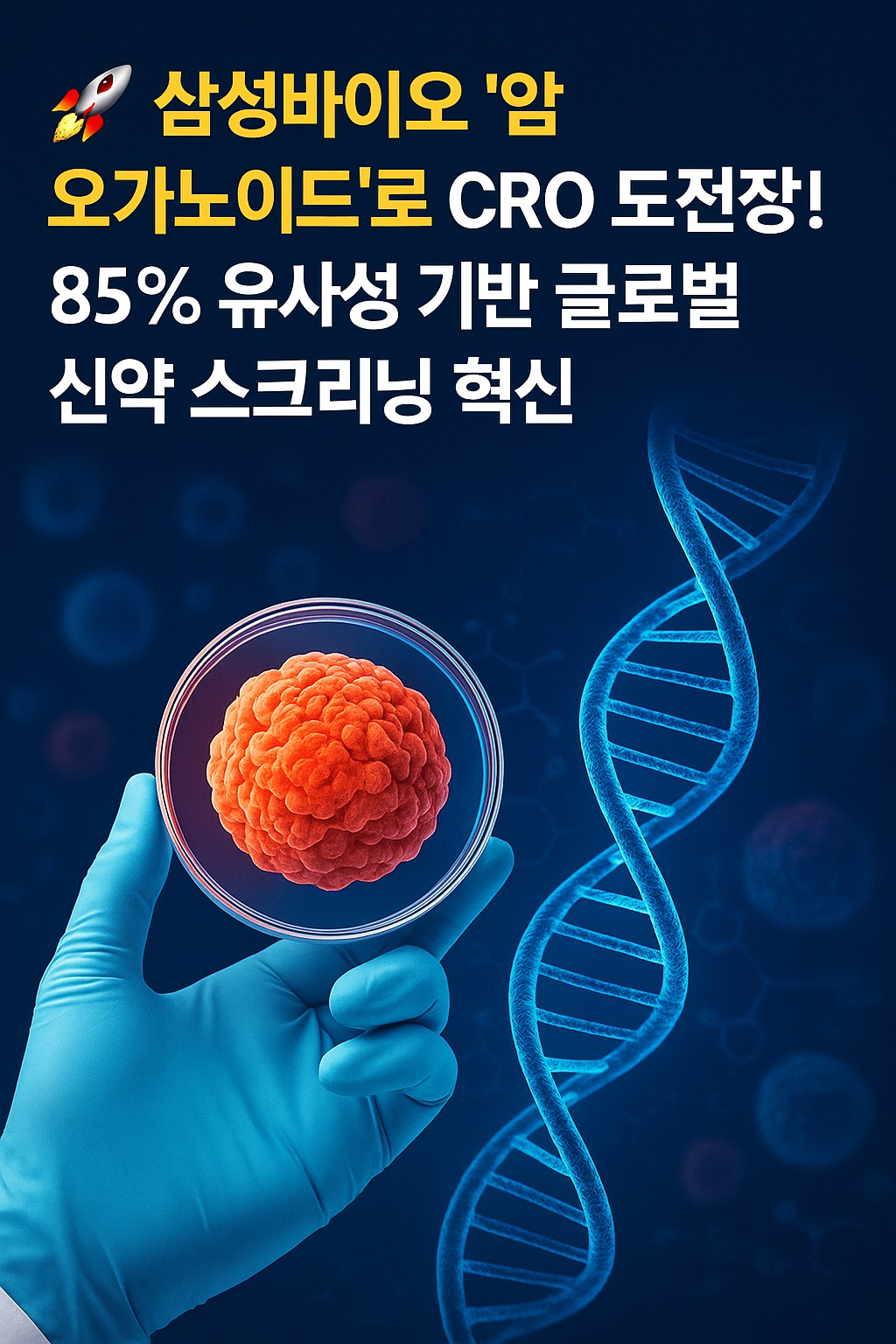 “삼성바이오 ‘암 오가노이드’로 CRO 도전장! 85 % 유사성 기반 글로벌 신약 스크리닝 혁신” 이미지 1