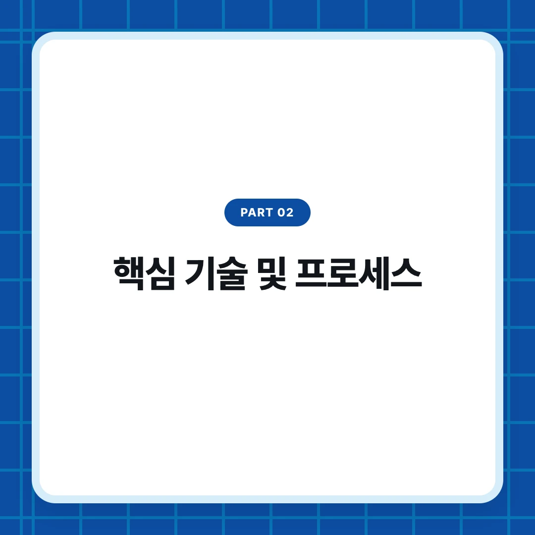 PART 02. 핵심 기술 및 프로세스